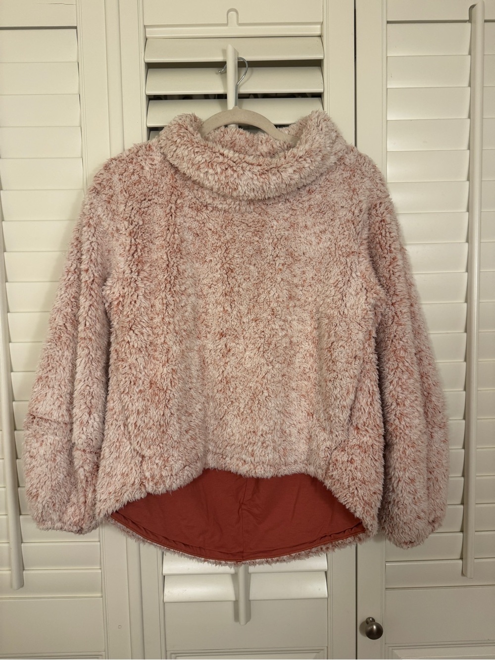 Lululemon Warmth Restore Sherpa Pullover Heathered Coppered Clay
